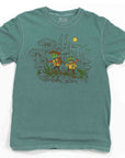 Adventure Frogs Full Color Graphic T-Shirt 🐸 | Hiking Nature Gift