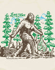 Bigfoot in the Woods Graphic T-Shirt | Funny Hiking Gift