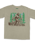 Bigfoot in the Woods Graphic T-Shirt | Funny Hiking Gift