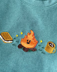 Camp Snacks (Sweet Version) Embroidered Crewneck Sweatshirt