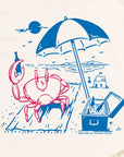 Chill Crab on the Beach Graphic T-Shirt