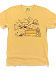 Shenandoah National Park Black Bear with Coffee Graphic T-Shirt