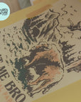 Come At Me Bro Bison Yellowstone National Park Graphic T-Shirt by Nurtured by Nature Studio