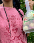 Fall Harvest Cute Retro Apple Character Graphic T-Shirt by Nurtured by Nature Studio