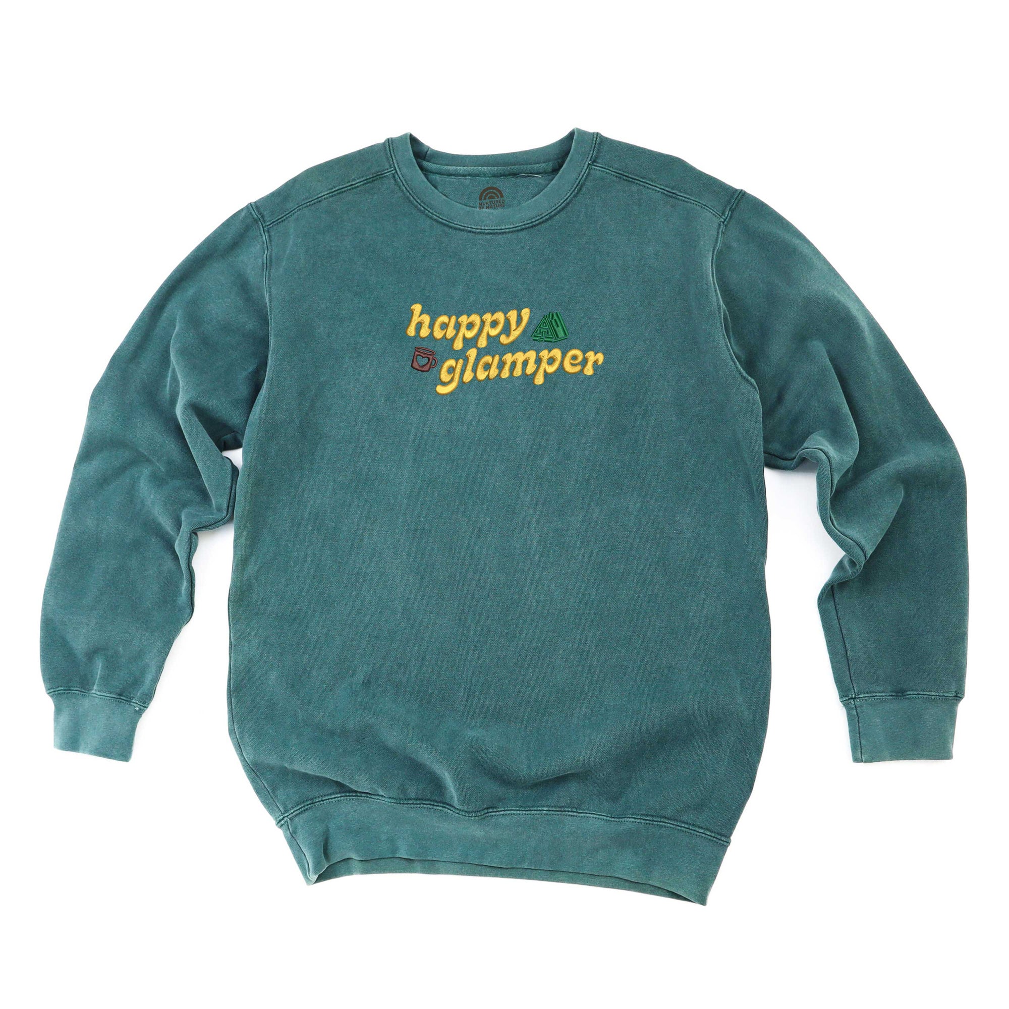 Happy Glamper Embroidered Crewneck Heavyweight Sweatshirt