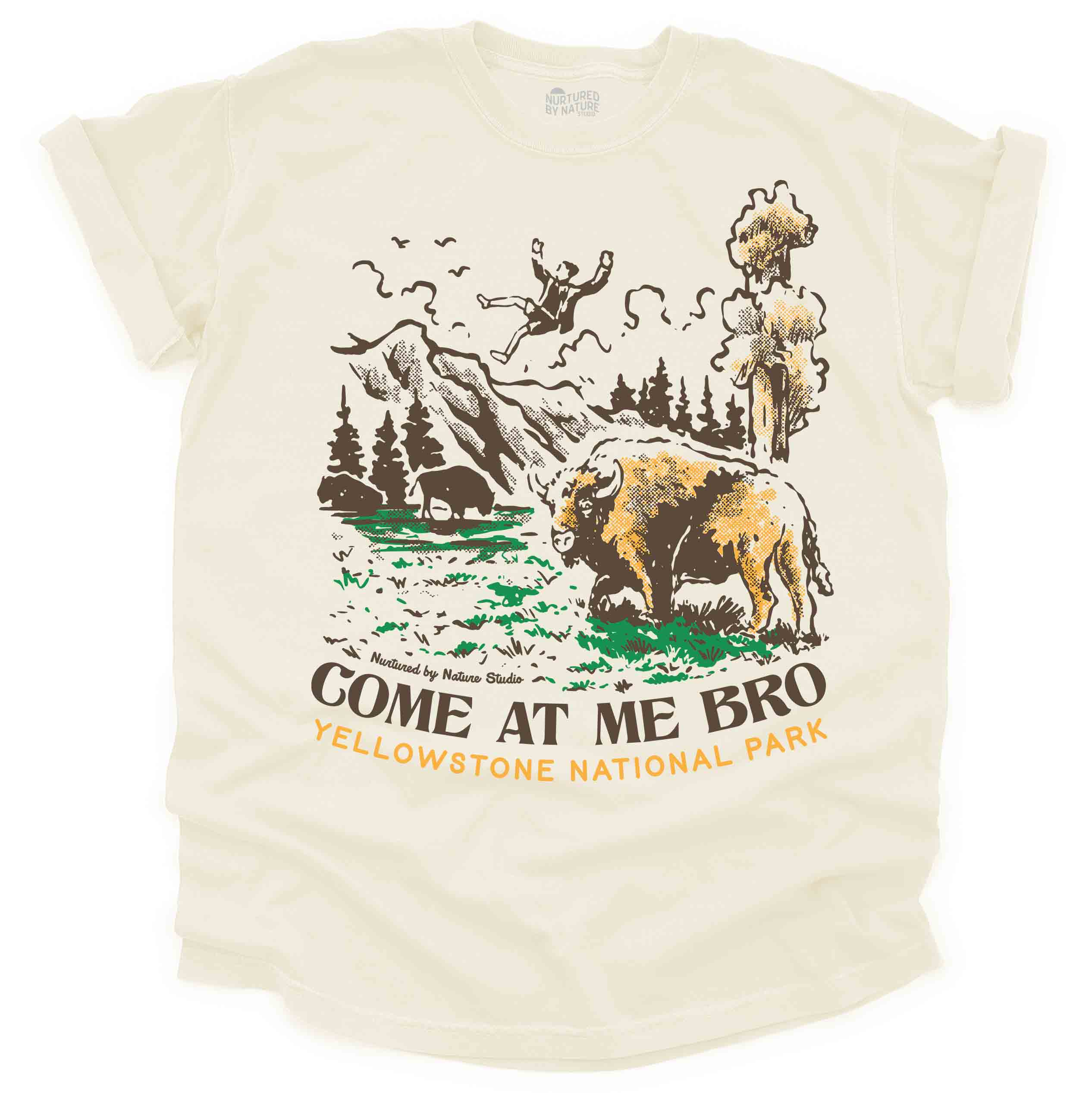 Come At Me Bro Bison Graphic T-Shirt