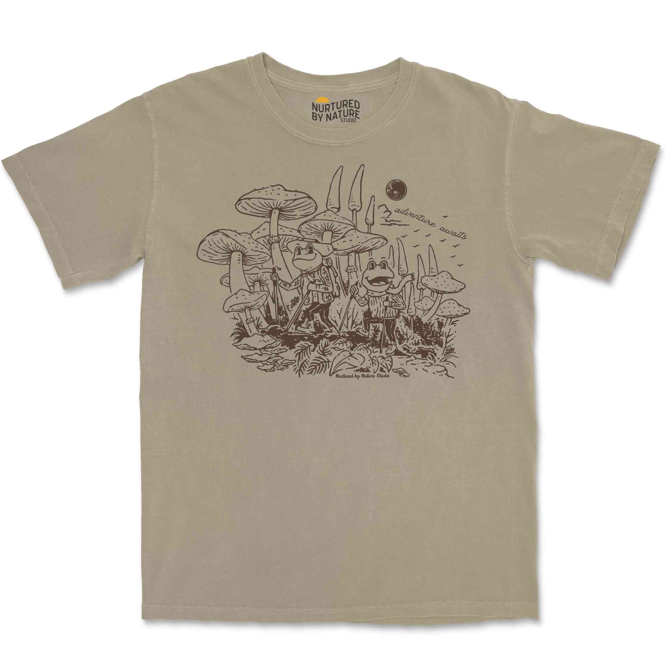 Adventure Frogs Graphic T-Shirt for Hiking, Camping, Backpacking and Gifts