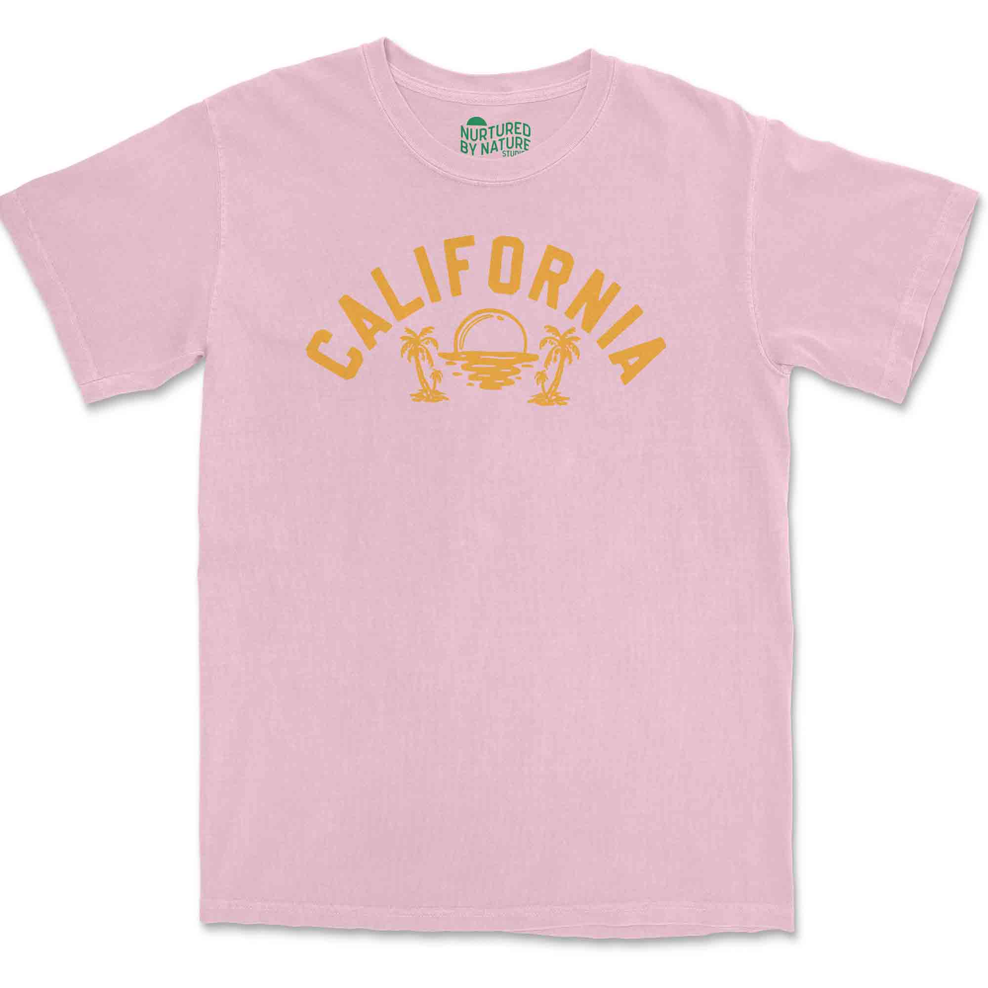 California Sunset Graphic T-Shirt by Nurtured by Nature Studio Hiking, Camping, Beach, Outdoorsy Gift