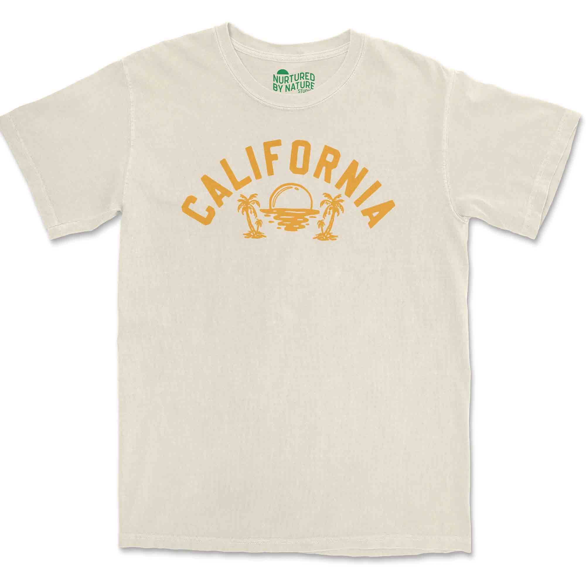 California Sunset Graphic T-Shirt by Nurtured by Nature Studio Hiking, Camping, Beach, Outdoorsy Gift