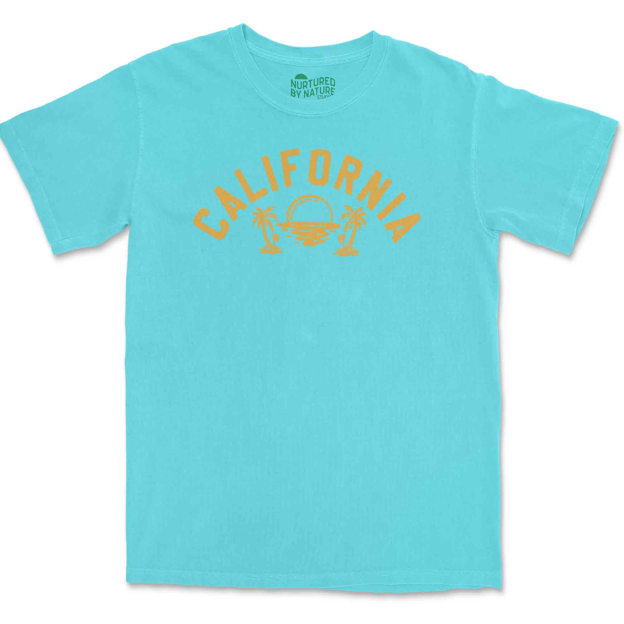 California Sunset Graphic T-Shirt by Nurtured by Nature Studio Hiking, Camping, Beach, Outdoorsy Gift
