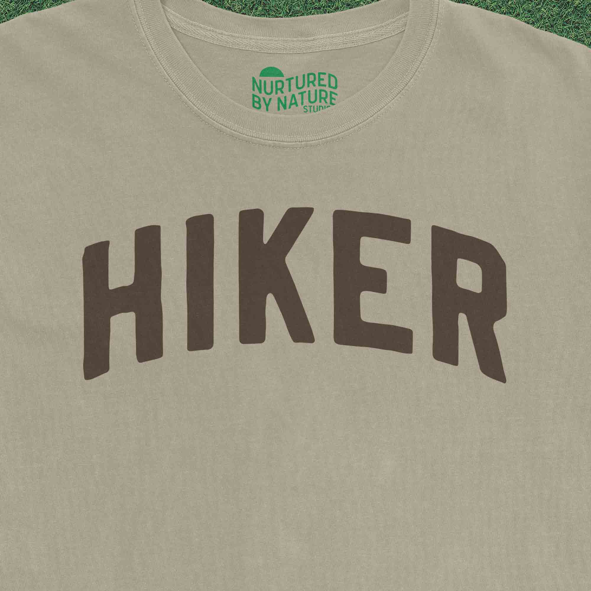 Hiker T-Shirt with Retro Minimalist Text