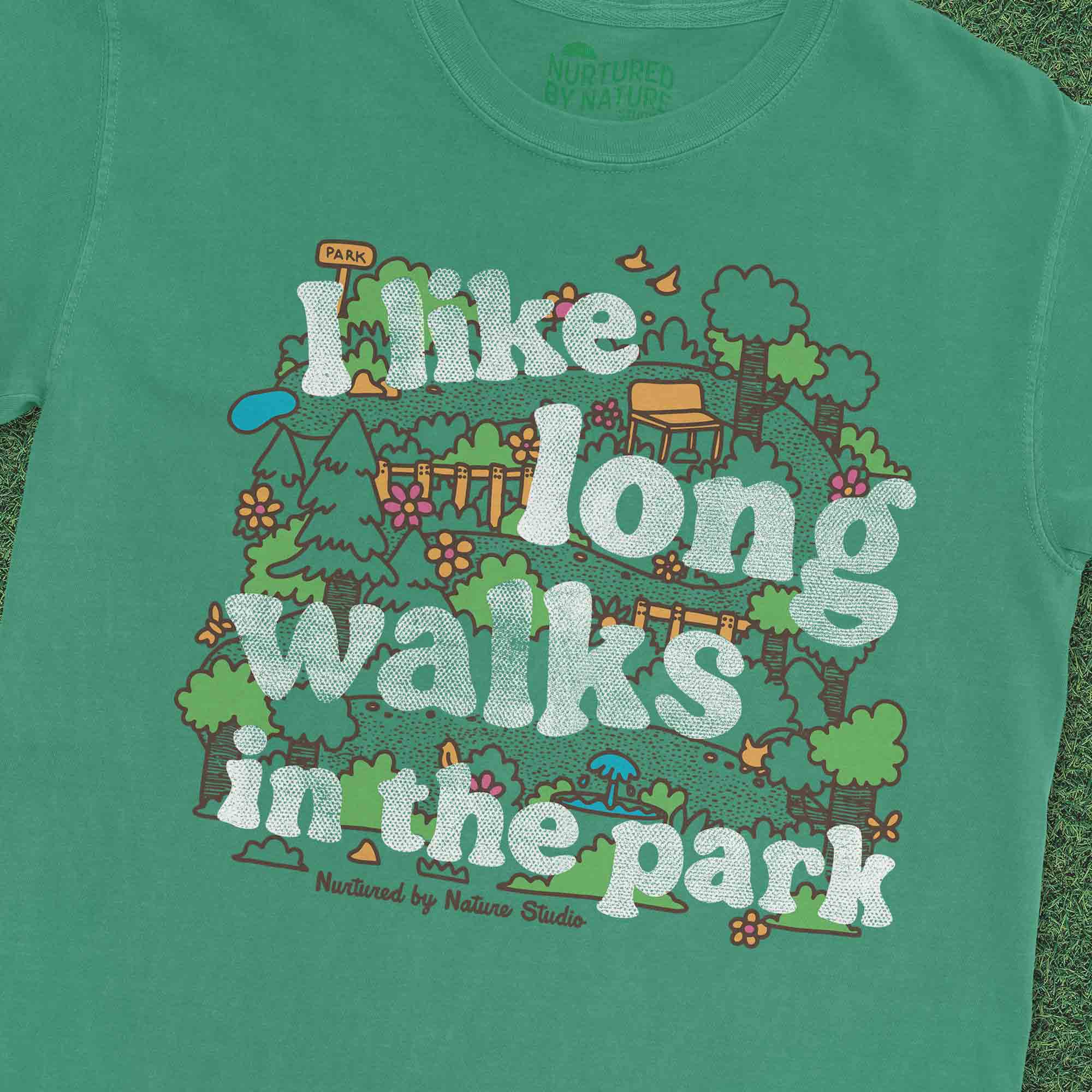 I Like Long Walks in the Park Graphic T-Shirt by Nurtured by Nature Studio