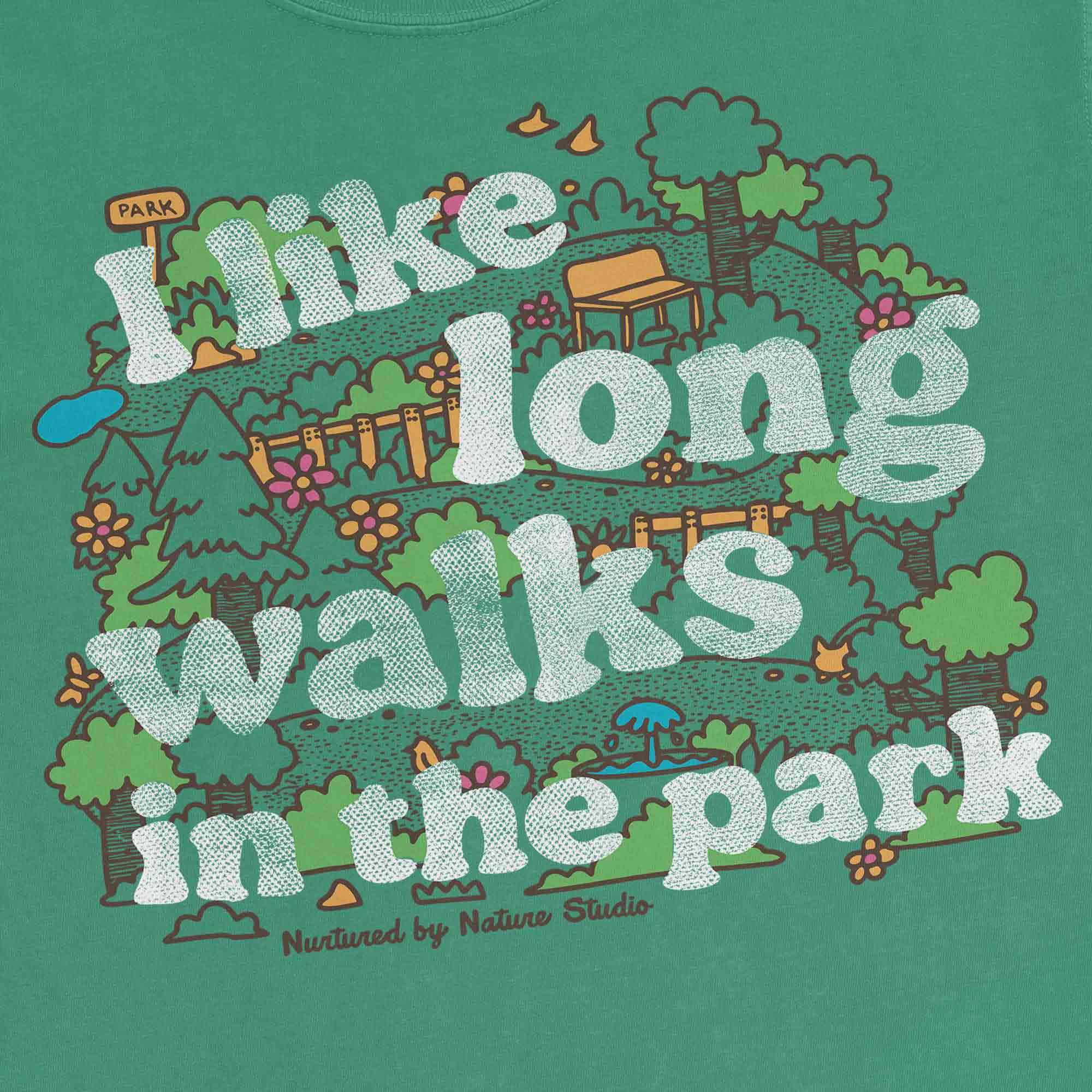 I Like Long Walks in the Park Graphic T-Shirt by Nurtured by Nature Studio