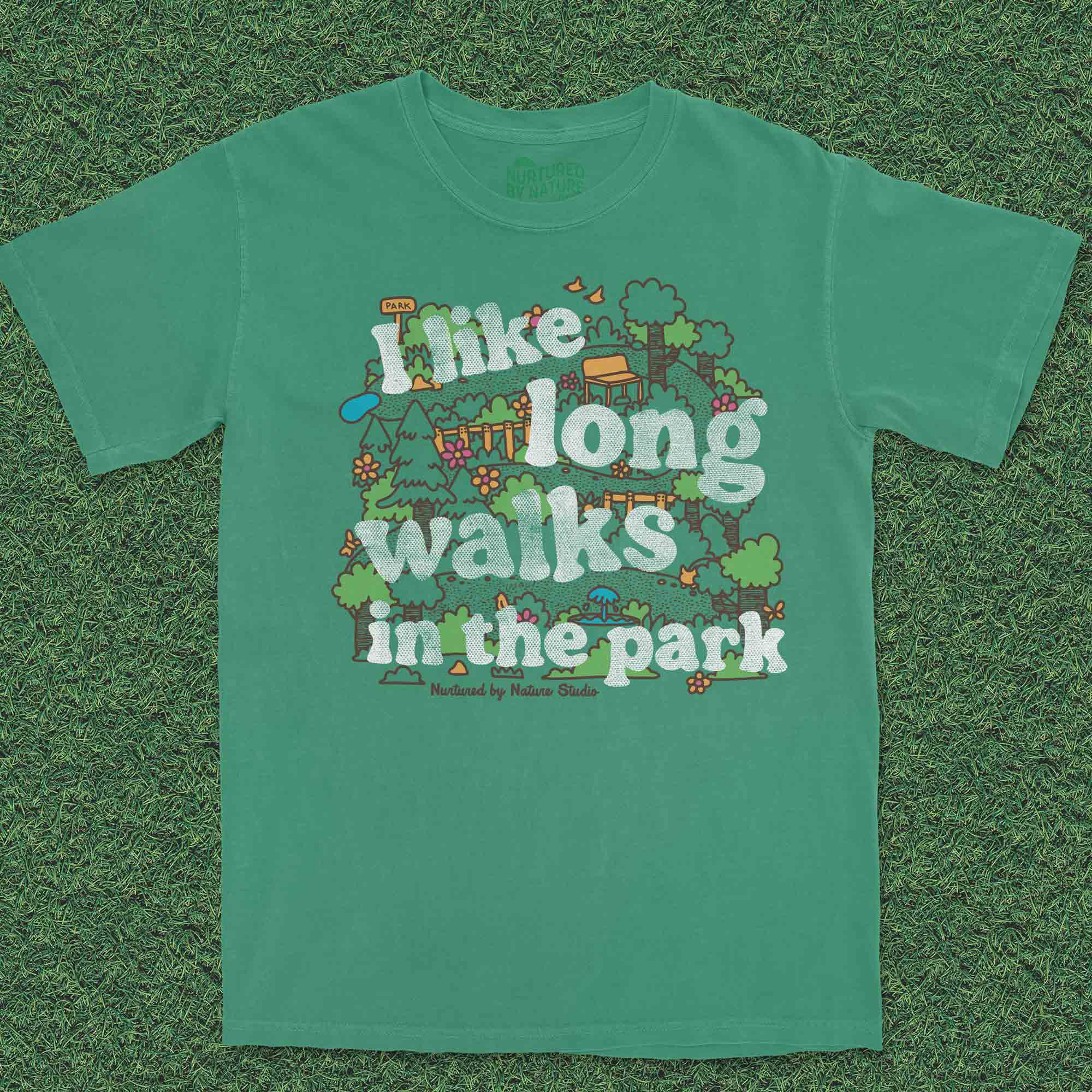 I Like Long Walks in the Park Graphic T-Shirt by Nurtured by Nature Studio