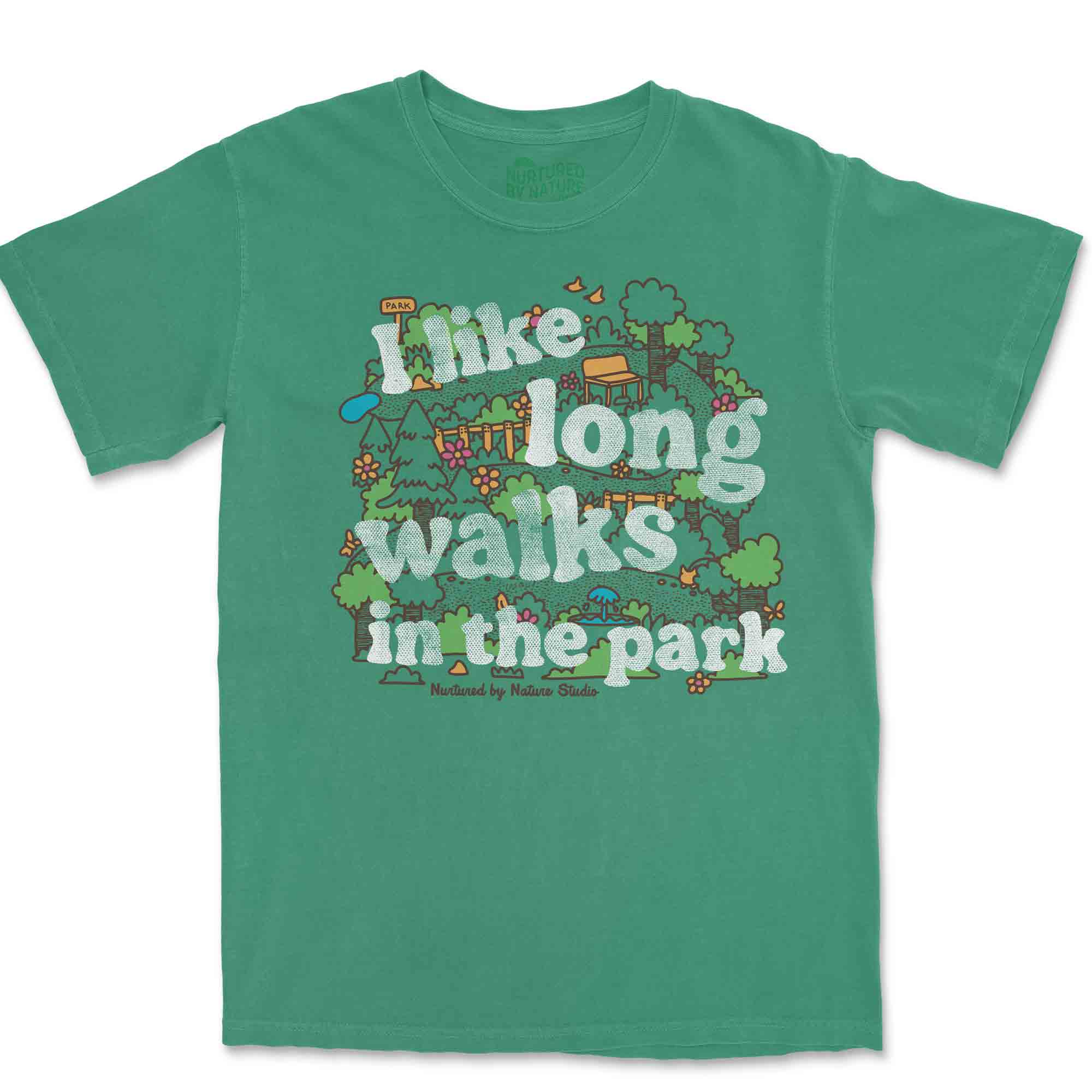 I Like Long Walks in the Park Graphic T-Shirt by Nurtured by Nature Studio