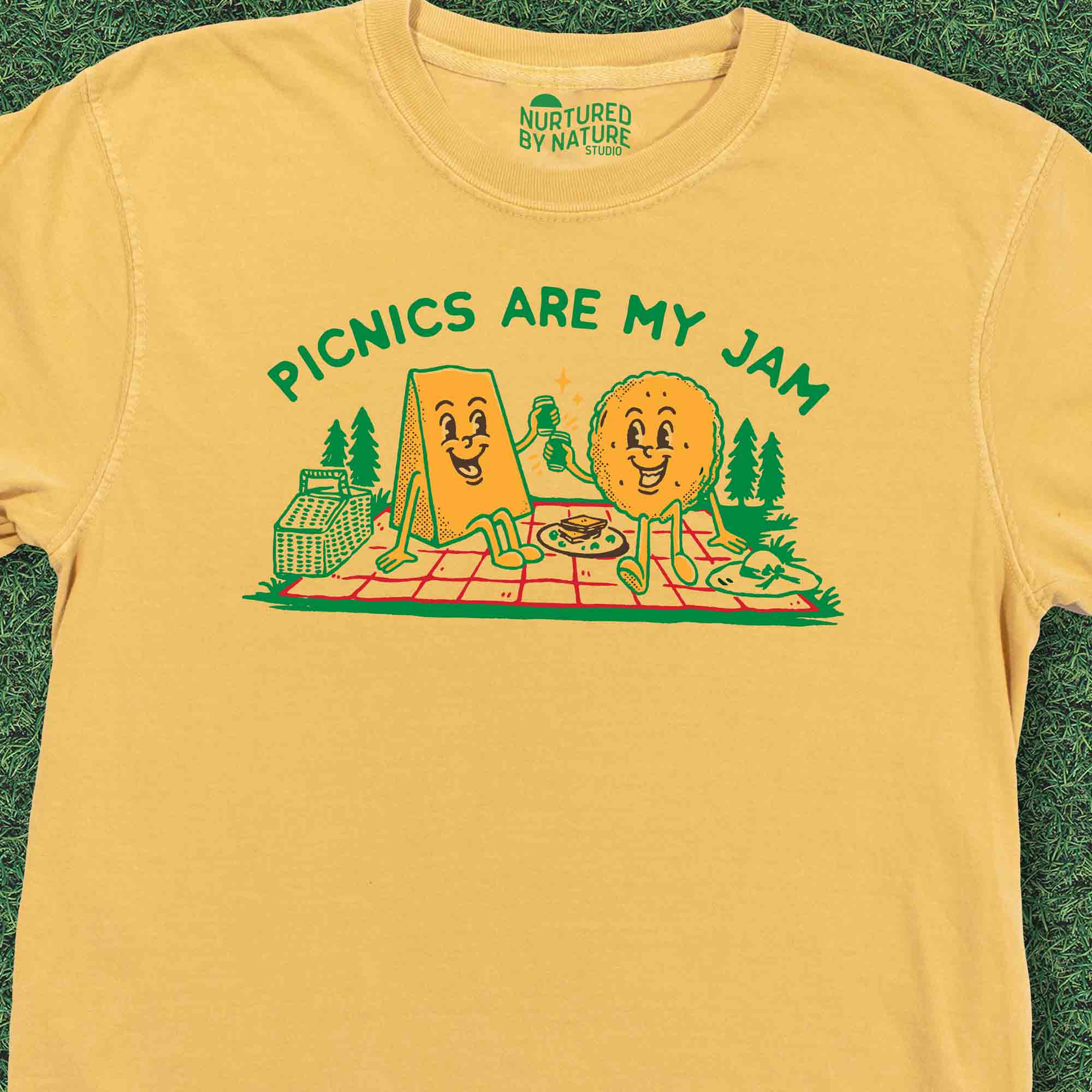 Picnic T-Shirt by Nurtured by Nature Studio